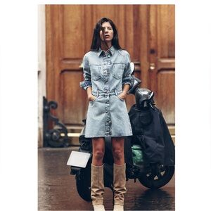Zara Denim Mini Dress Size L
